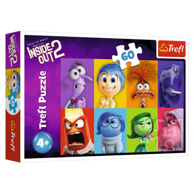 Trefl DISNEY Inside Out 2 Mirdzo&scaron;a puzle, 60 gab.