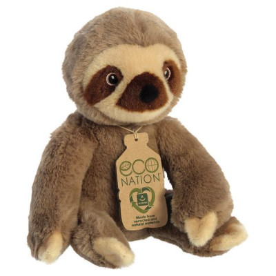 Eco Nation AUR Eco Nation Plī&scaron;a rotaļlieta Sliņķis, 24 cm