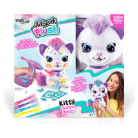 Airbrush PLUSH Plīša DIY komplekts Kaķēns ar aerogrāfu, 25 cm