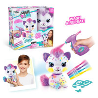 Airbrush PLUSH Plīša DIY komplekts Kaķēns ar aerogrāfu, 25 cm