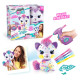Airbrush PLUSH Plīša DIY komplekts Kaķēns ar aerogrāfu, 25 cm