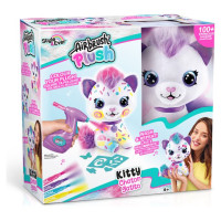Airbrush PLUSH Plīša DIY komplekts Kaķēns ar aerogrāfu, 25 cm
