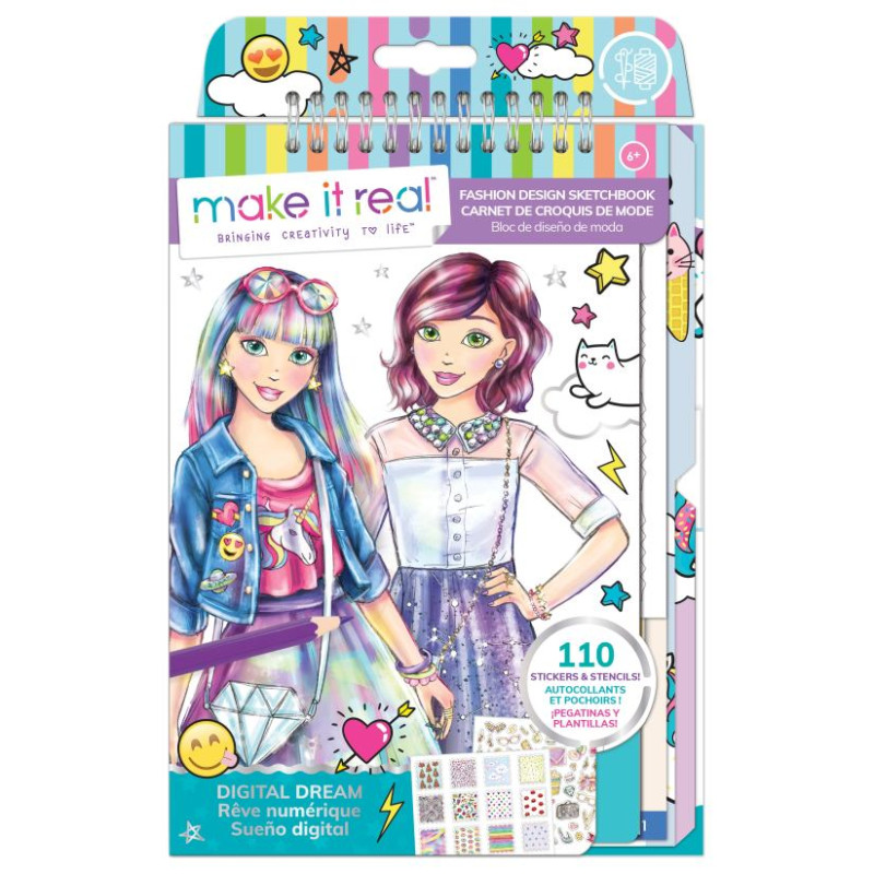 Make It Real Skiču burtnīca "Digital Dream"