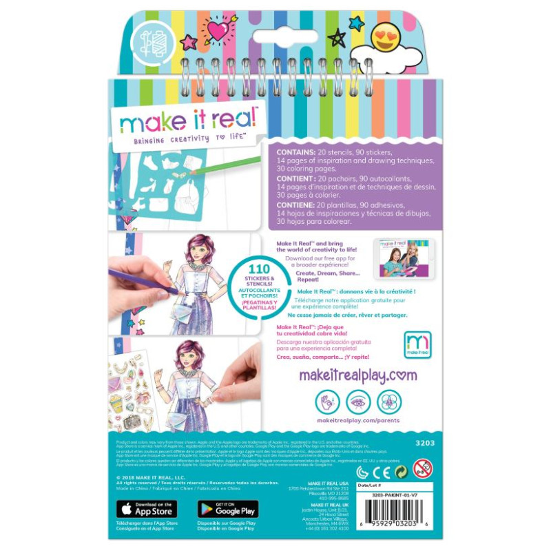 Make It Real Skiču burtnīca "Digital Dream"