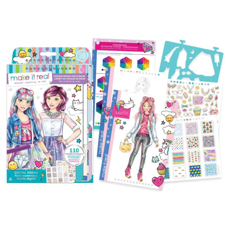 Make It Real Skiču burtnīca "Digital Dream"