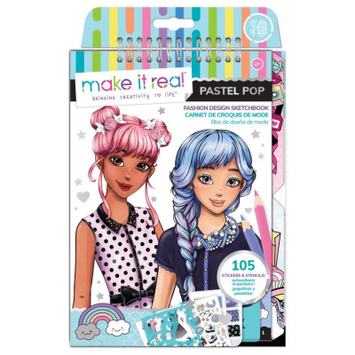 Make It Real Skiču burtnīca "Pastel Pop!"