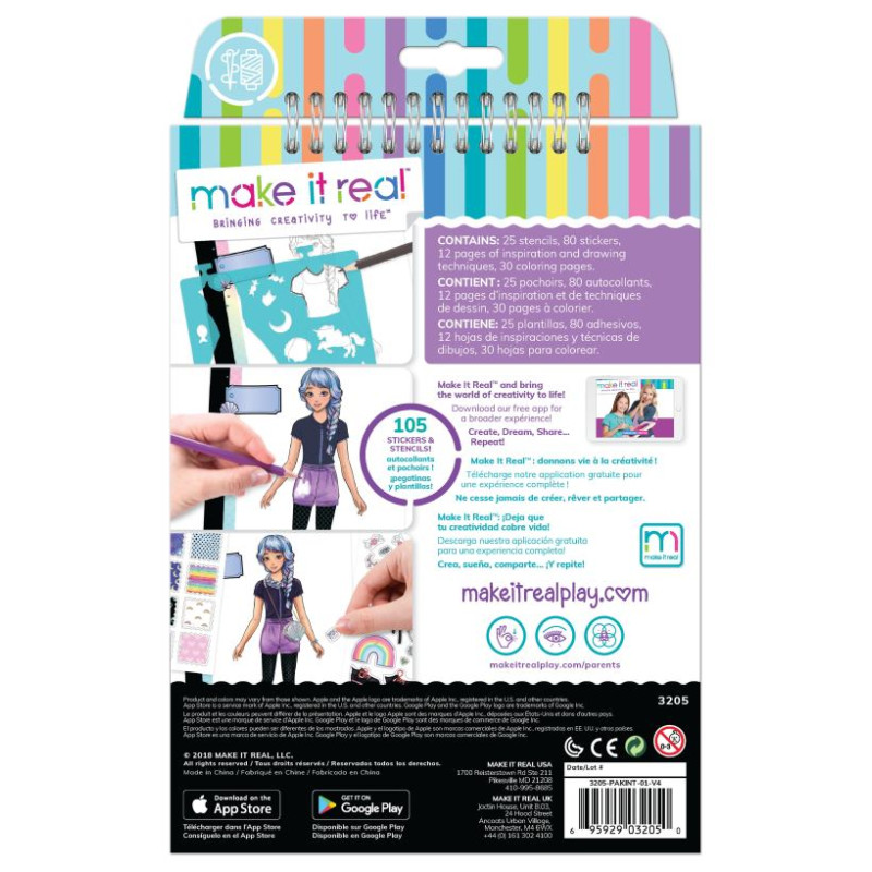 Make It Real Skiču burtnīca "Pastel Pop!"