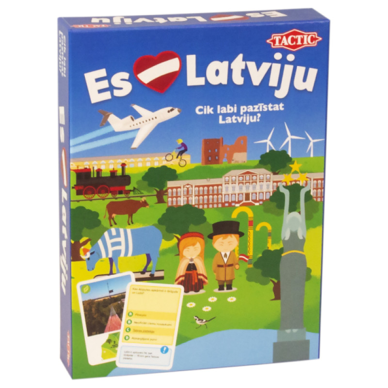 Tactic Galda spēle "Es mīlu Latviju" (Latvie&scaron;u val.)