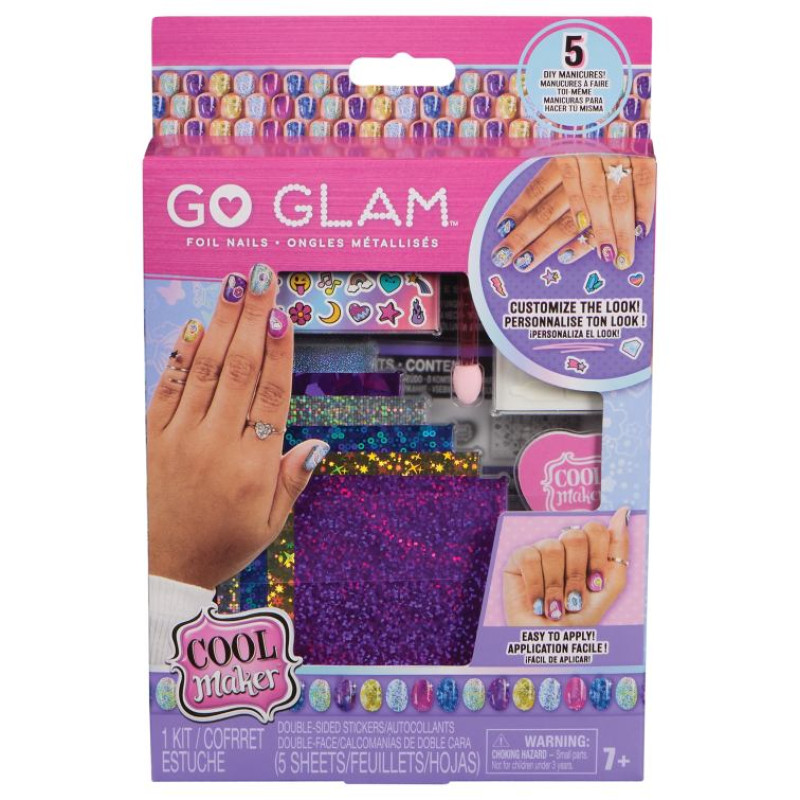 Cool GOGLAM Rotaļu komplekts Nagu rotā&scaron;ana ar krāsainu foliju