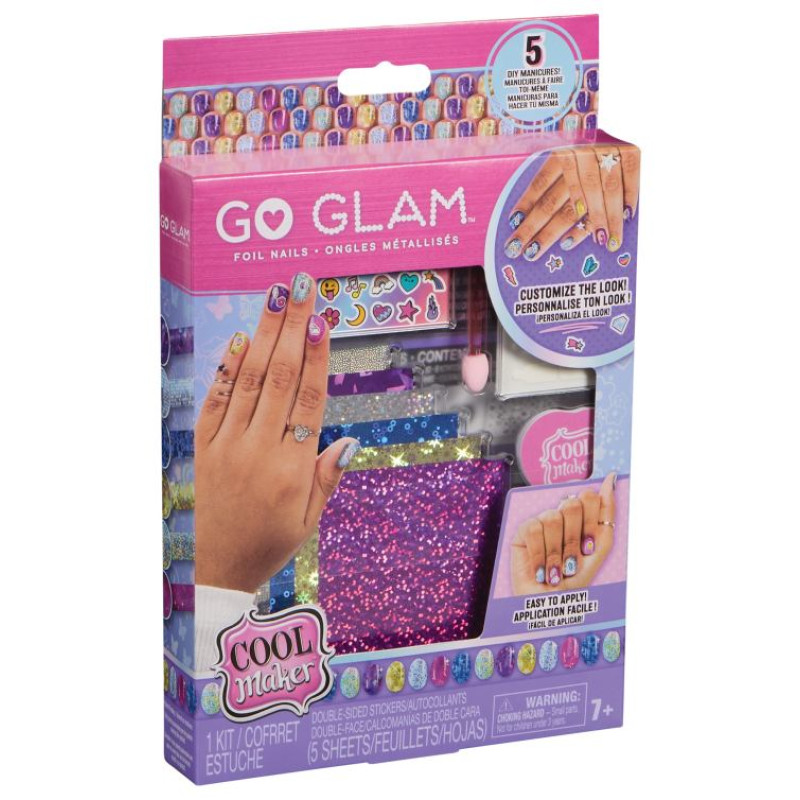 Cool GOGLAM Rotaļu komplekts Nagu rotā&scaron;ana ar krāsainu foliju