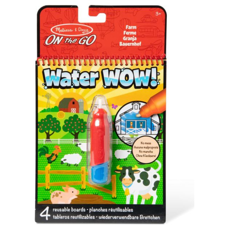 Melissa & Doug Water Wow! Ūdens krāsojamā grāmata &ndash; Lauku sēta