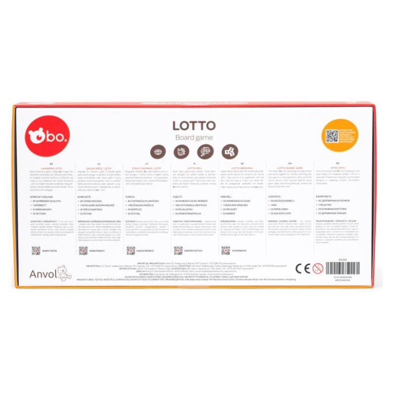 BO. Galda spēle "Loto"