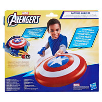 Avengers Rotaļlieta lomu spēlēm Captain America magnētiskais vairogs un bruņu cimds