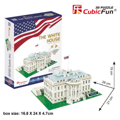 Cubic Fun CUBICFUN 3D puzle Baltais Nams, ASV