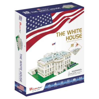 Cubic Fun CUBICFUN 3D puzle Baltais Nams, ASV