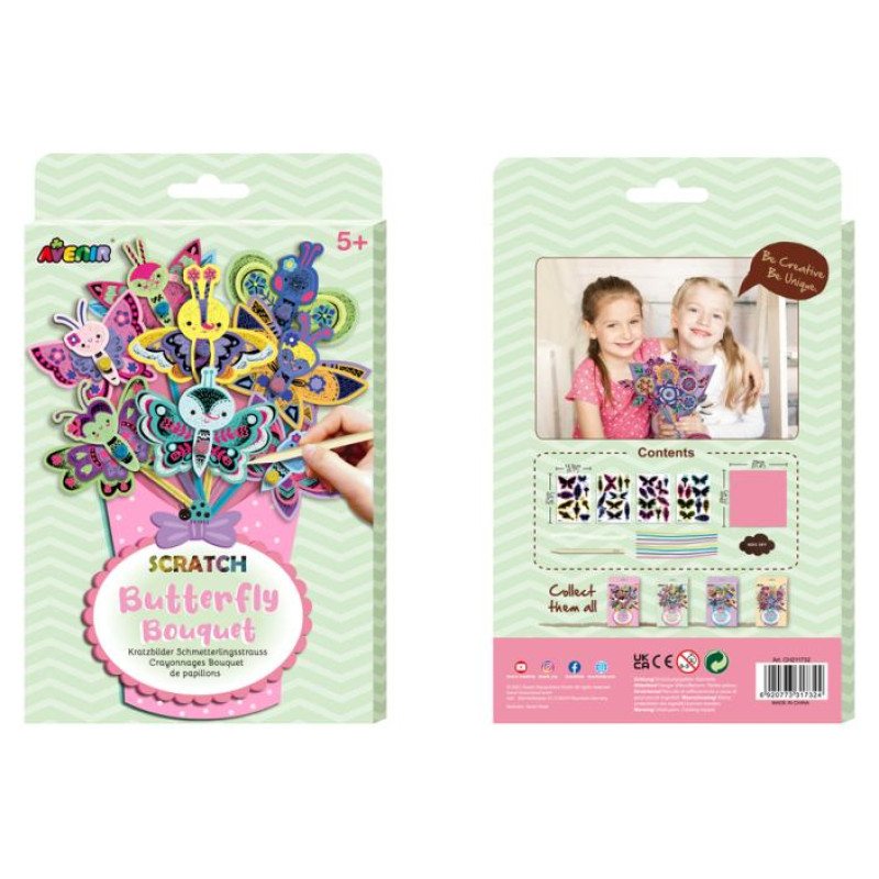 Avenir Skrāpējamo attēlu komplekts: Tauriņu pu&scaron;ķis