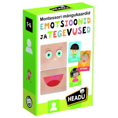 Headu Монтессори карточки "Эмоции и действия" (на эст. языке)