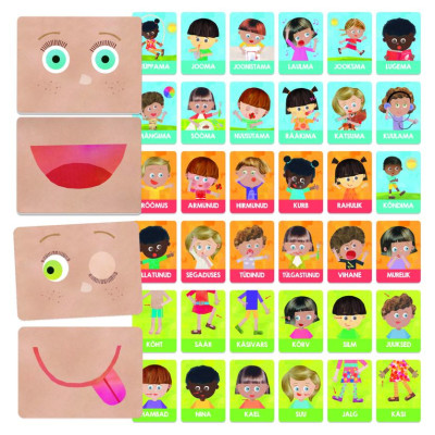 Headu Монтессори карточки "Эмоции и действия" (на эст. языке)