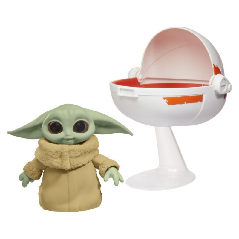 Star Wars Interaktīvs plī&scaron;a rotaļlieta Wild Ridin&acute; Grogu, 12 cm