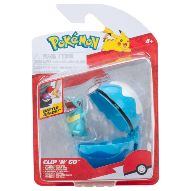 Pokemon W19 Clip &acute;N Go Pok&eacute; bumbiņu komplekts ar figūru