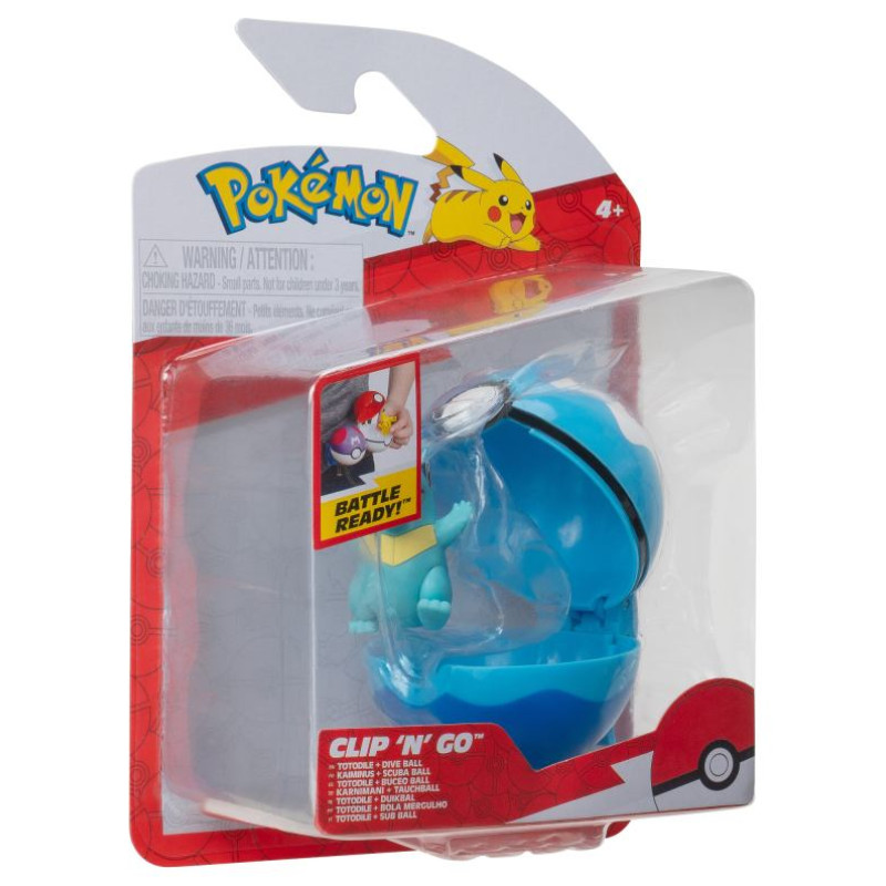Pokemon W19 Clip &acute;N Go Pok&eacute; bumbiņu komplekts ar figūru