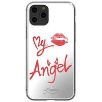Kingxbar Angel mirror case decorated with original Swarovski crystals iPhone 11 Pro Max transparent