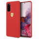 Ferrari Silicone Case for Samsung Galaxy S20 - Red