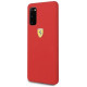 Ferrari Silicone Case for Samsung Galaxy S20 - Red