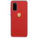 Ferrari Silicone Case for Samsung Galaxy S20 - Red