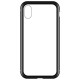 Wozinsky Full Magnetic Case Full Body Front and Back Cover with built-in glass for Vivo X60 black-transparent