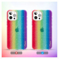 Kingxbar Ombre Case Back Cover for iPhone 12 Pro Max multicolour