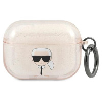 Karl Lagerfeld KLAPUKHGD AirPods Pro cover złoty/gold Glitter Karl`s Head
