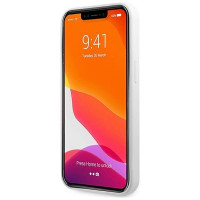 Guess GUHCP13LLS4GGWH iPhone 13 Pro / 13 6,1" biały/white hard case Silicone 4G Logo