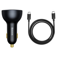 Baseus TZCCZM-0G USB-A / USB-C car charger 160W PPS / QC 5 / PD - gray