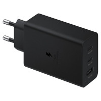 Samsung charger 2x USB Type C / USB PPS, Power Delivery PD 65W, QC 3.0, AFC, FCP black (EP-T6530NBEGEU)