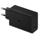 Samsung charger 2x USB Type C / USB PPS, Power Delivery PD 65W, QC 3.0, AFC, FCP black (EP-T6530NBEGEU)