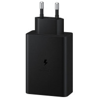 Samsung charger 2x USB Type C / USB PPS, Power Delivery PD 65W, QC 3.0, AFC, FCP black (EP-T6530NBEGEU)