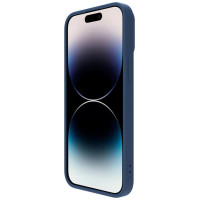 Nillkin CamShield Silky Silicone Case iPhone 14 Pro Case with Camera Protector Blue