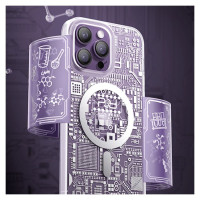 Kingxbar PQY Geek Series magnetic case for iPhone 14 Pro MagSafe gold