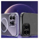 Kingxbar PQY Ice Crystal Series magnetic case for iPhone 14 Pro MagSafe gray