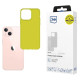3Mk Protection Case for iPhone 14 from the 3mk Matt Case series - lime green
