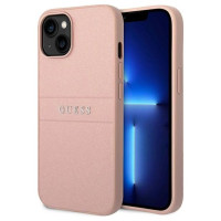 Guess GUHCP14MPSASBPI iPhone 14 Plus 6,7" różowy/pink Saffiano Strap