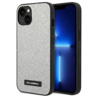Karl Lagerfeld KLHCP14MG2ELS iPhone 14 Plus 6.7 "hardcase silver / silver Glitter Plaque Logo