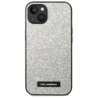Karl Lagerfeld KLHCP14MG2ELS iPhone 14 Plus 6.7 "hardcase silver / silver Glitter Plaque Logo