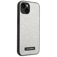 Karl Lagerfeld KLHCP14MG2ELS iPhone 14 Plus 6.7 "hardcase silver / silver Glitter Plaque Logo