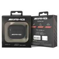 Mercedes AMG Leather Big Logo case for AirPods 3 - black