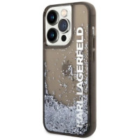 Karl Lagerfeld Liquid Glitter Elong case for iPhone 14 Pro Max - black