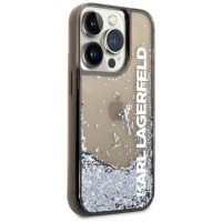 Karl Lagerfeld Liquid Glitter Elong case for iPhone 14 Pro Max - black