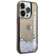 Karl Lagerfeld Liquid Glitter Elong case for iPhone 14 Pro Max - black
