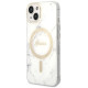 Guess Set Guess GUBPP14SHMEACSH Case+ Charger iPhone 14 6.1" white/white hard case Marble MagSafe
